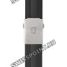Черный каучуковый ремешок Tissot T603035303, 22/20, интегрированный, титановая клипса, для часов Tissot T-Touch Solar T091.420, T110.420