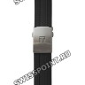 Черный каучуковый ремешок Tissot T603035303, 22/20, интегрированный, титановая клипса, для часов Tissot T-Touch Solar T091.420, T110.420
