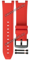 Красный силиконовый ремешок Tissot T603048546, черная пряжка, для часов T-Race MotoGP Tissot T141.417.37.057.01