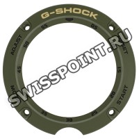 Зеленый полимерный безель Casio 10586552 для часов Casio GA-2000-3A