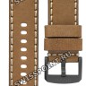 Коричневый кожаный ремешок Tissot T600041406, черная пряжка, 22/22 мм, для часов Tissot Chrono XL T116.617.36.057.00