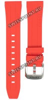 Красный силиконовый ремешок Tissot T603045012, 20/17, стальная пряжка, для часов Tissot PRC 200 T114.417.17.037.01