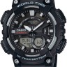 Черный полимерный ремешок Casio 10410723 для часов Casio AEQ-110, AQ-S810, W-735, W-736