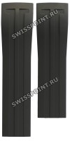 Черный каучуковый ремешок Tissot T610030584, 23/20, интегрированный, без замка, для часов Tissot Racing Touch T002.520
