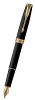 Перьевая ручка 1931516 Parker Sonnet Core F528, Matte Black GT (Перо F) / АРТИКУЛ: 1931516 (№ 408)