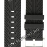 Черный силиконовый ремешок Tissot T603048650, стальная пряжка, для часов Tissot T-Race T141.417.17.011.00