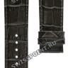 Серый кожаный ремешок Certina C610017601, 22/20, без замка, для часов Certina DS First C014.410, C014.417