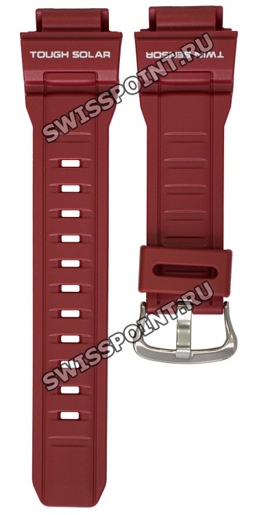 Красный полимерный ремешок Casio 10479568 для часов Casio G-9300RD-4E