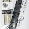 Черный сатиновый ремешок Balmain B1730885, 18/16, с фигурным вырезом, без замка, для часов Balmain Chrono Lady 5651, 5655