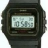 Черный полимерный ремешок Casio 71604130 для часов Casio CA-53, CA-61, FT-100, MAP-100, W-520, W-720, W-722, W-741, WL-100