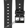 Черный полимерный ремешок Casio 71604130 для часов Casio CA-53, CA-61, FT-100, MAP-100, W-520, W-720, W-722, W-741, WL-100