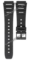 Черный полимерный ремешок Casio 71604130 для часов Casio CA-53, CA-61, FT-100, MAP-100, W-520, W-720, W-722, W-741, WL-100
