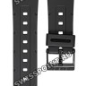 Черный полимерный ремешок Casio 71604130 для часов Casio CA-53, CA-61, FT-100, MAP-100, W-520, W-720, W-722, W-741, WL-100