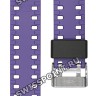 Черно-фиолетовый полимерный ремешок Casio 10587156 для часов Casio GA-100BL-1A, GAS-100BL-1A, GAW-100BL-1A