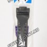 Черно-фиолетовый полимерный ремешок Casio 10587156 для часов Casio GA-100BL-1A, GAS-100BL-1A, GAW-100BL-1A
