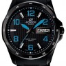 Черный полимерный ремешок Casio 10411343 для часов Casio EF-132PB-1A2, EF-132PB-1A4