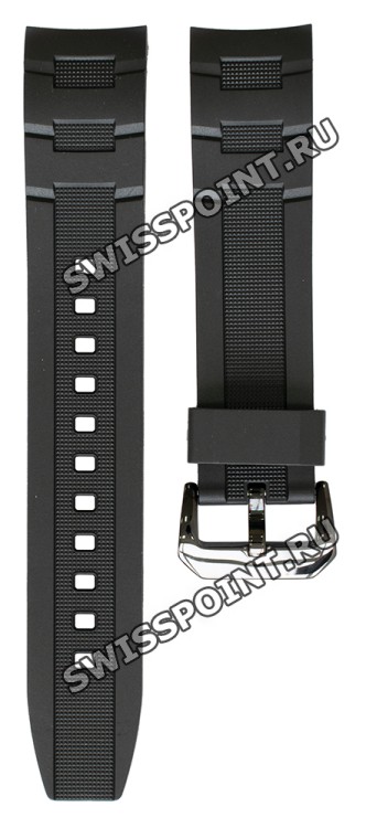 Черный полимерный ремешок Casio 10411343 для часов Casio EF-132PB-1A2, EF-132PB-1A4
