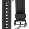 Черный полимерный ремешок Casio 10411343 для часов Casio EF-132PB-1A2, EF-132PB-1A4