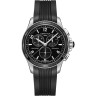 Черный каучуковый ремешок Certina C610019214, без замка, для часов Certina Ds First C030.217.17.057.00, C030.217.37.057.00