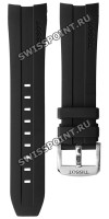 Черный каучуковый ремешок Tissot T603034055, 23/20, интегрированный, стальная пряжка, для часов Tissot T-Sport PRC 200 Automatic Chronograph T055.427, T055427