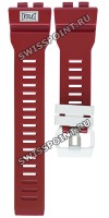 Красный полимерный ремешок Casio 10595831 для часов Casio GBA-800EL-4A