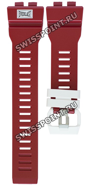 Красный полимерный ремешок Casio 10595831 для часов Casio GBA-800EL-4A