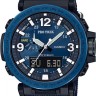 Синий текстильный ремешок Casio 10582491 для часов Casio PRG-600YB-2E