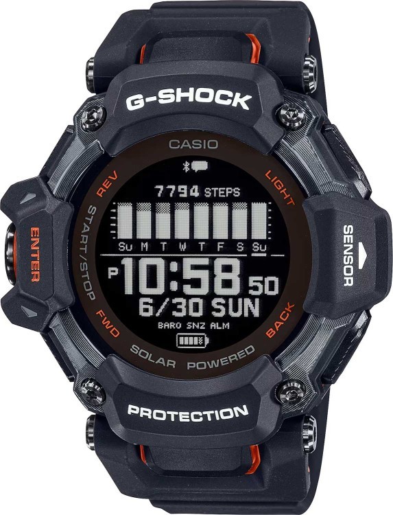 Черный полимерный ремешок Casio 10649550 для часов GBD-H2000-1A