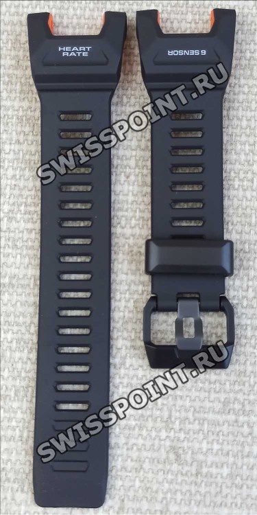 Черный полимерный ремешок Casio 10649550 для часов GBD-H2000-1A