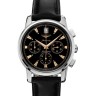 Черный кожаный ремешок Longines L682101325, теленок, 20/16, без замка, для часов Longines Heritage L1.641.4, L1.642.4, L1.645.4, L1.645.6, L1.645.8, L1.647.4