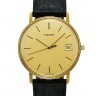 Черный кожаный ремешок Tissot T600013357, теленок, 18/16, желтая пряжка, для часов Tissot Goldrun
