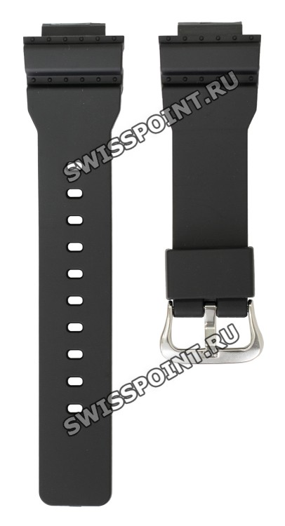 Черный полимерный ремешок Casio 10540849 для часов Casio GMA-S120, GMA-S130, GMA-S140