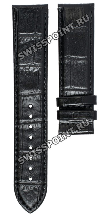 Черный кожаный ремешок Tissot T610045453, теленок, 21/20, без замка, для часов Tissot Visodate T118.430