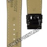 Черный кожаный ремешок Tissot T610033163, удлиненный, 21/18 XL, теленок, интегрированный, без замка, T-Touch II T047.220