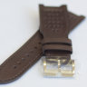 Коричневый кожаный ремешок Tissot T600035080, 23/18, теленок, перфорированный, стальная застежка, для часов Tissot T-Trend T02 T090.310.16.111.00, T090310A