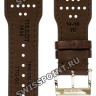 Коричневый кожаный ремешок Tissot T600035080, 23/18, теленок, перфорированный, стальная застежка, для часов Tissot T-Trend T02 T090.310.16.111.00, T090310A