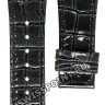 Серый кожаный ремешок Balmain B1731025, 24/18, с боковым вырезом, без замка, для часов Balmain Balmainia 7591, 7595