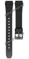 Черный полимерный ремешок Casio 10421384 для часов Casio W-202-1A