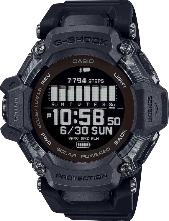 Черный полимерный ремешок Casio 10649551 для часов GBD-H2000-1B