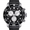 Черный каучуковый ремешок Tissot T603042599, стальная пряжка, для часов Tissot Seastar 1000 Chronograph T120.417