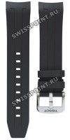 Черный каучуковый ремешок Tissot T603042599, стальная пряжка, для часов Tissot Seastar 1000 Chronograph T120.417