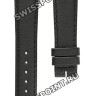 Черный кожаный ремешок Longines L682101329, теленок, 17/14, без замка, для часов Longines Flagship Heritage L4.746.6, L4.746.8