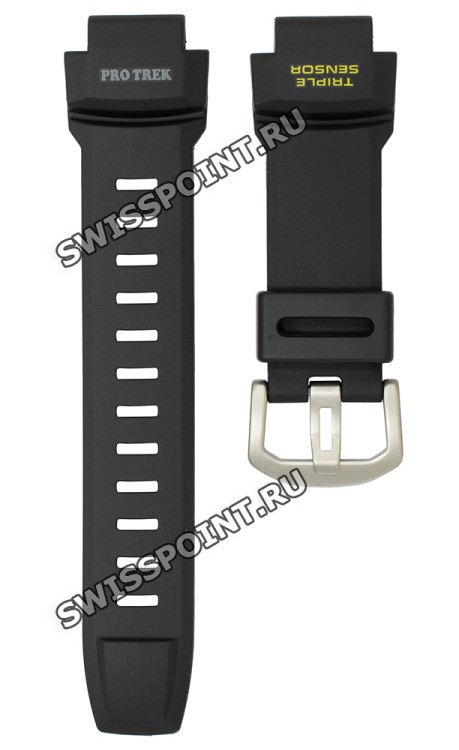 Черный полимерный ремешок Casio 10412704 для часов Casio PRG-550