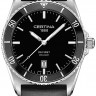Черный каучуковый ремешок Certina C610019575, без замка, для часов Certina Ds First C014.410, C014.417