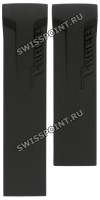 Черный каучуковый ремешок Tissot T610027284, без замка, для часов Tissot T-Race T027.414, T027.417
