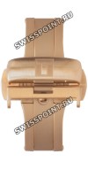 Розовый стальной раскладной замок Tissot T640028388 с кнопками, 20 мм, для кожаного ремешка часов Tissot
