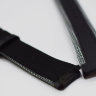 Черный комбинированный (кожа/текстиль) ремешок Tissot T610035310, удлиненный, 22/20 XL, теленок, серая прострочка, без замка, для часов Tissot T-Touch Solar T091.420, T110.420