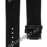 Черный комбинированный (кожа/текстиль) ремешок Tissot T610035310, удлиненный, 22/20 XL, теленок, серая прострочка, без замка, для часов Tissot T-Touch Solar T091.420, T110.420