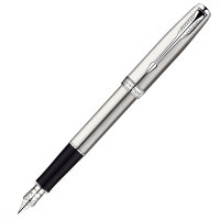 Ручка PARKER S0809210 Перьевая ручка Parker Sonnet F526, цвет: St. Steel CT, перо: F (№ 78)