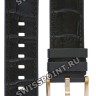 Черный каучуковый ремешок Tissot T603043409 с кожаной накладкой, под крокодила, розовая пряжка, 22/22 мм, для часов Tissot T-Race Swissmatic T115.407